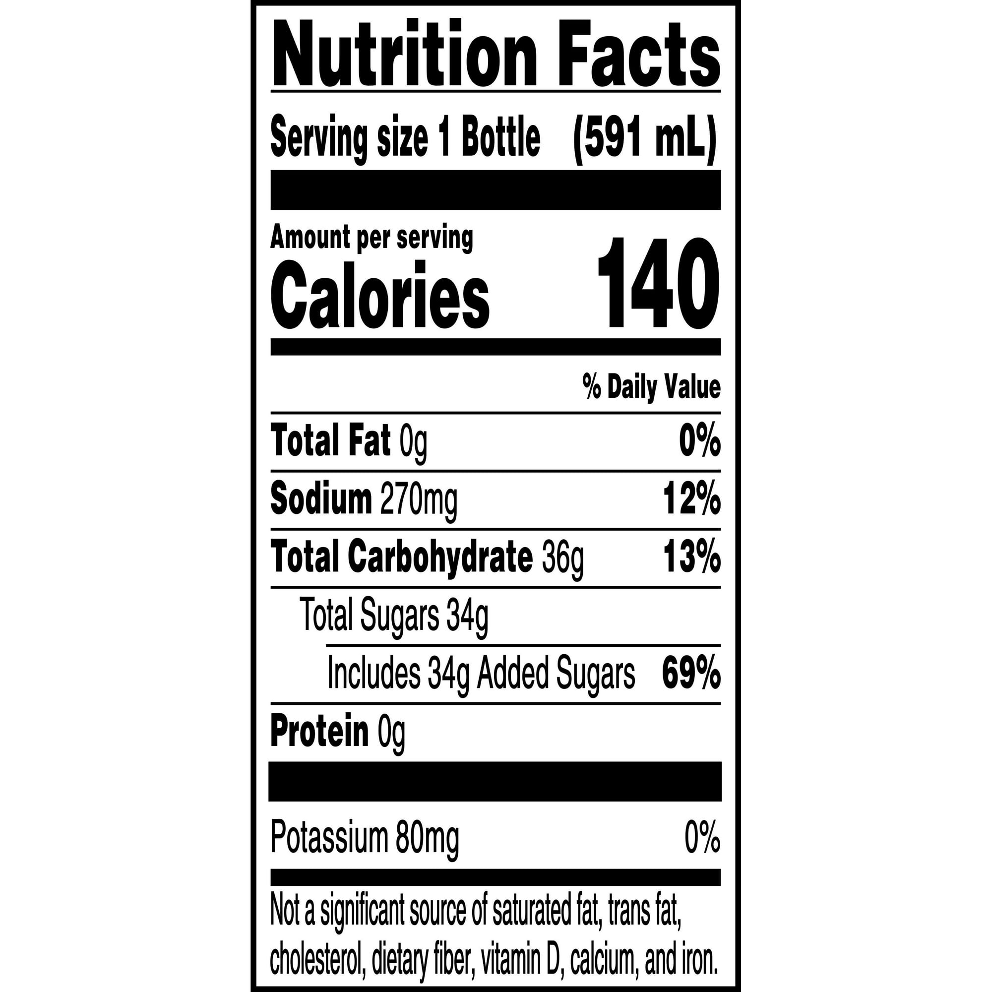 Gatorade Fruit Punch Thirst Quencher Sports Drink 20 fl oz Bottle