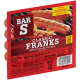 Bar S Classic Chicken Franks 12 oz 8 Count