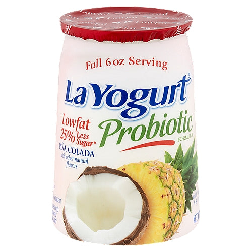 La Yogurt Probiotic Piña Colada Blended Lowfat Yogurt 6 oz