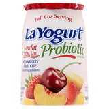 La Yogurt Probiotic Strawberry Fruit Cup Blended Lowfat Yogurt 6 oz