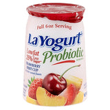 La Yogurt Probiotic Strawberry Fruit Cup Blended Lowfat Yogurt 6 oz