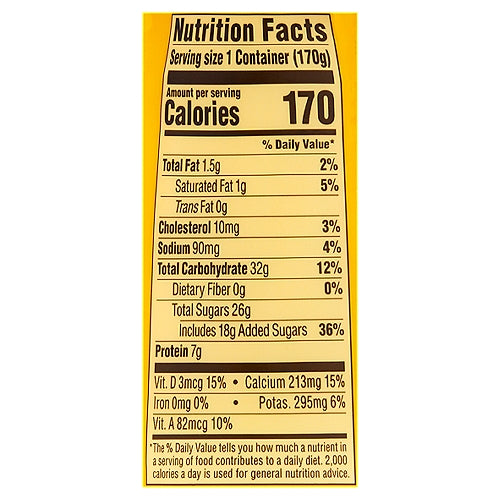 La Yogurt Sabor Latino Probiotic Banana Blended Yogurt Bajo en Grasa 6 oz