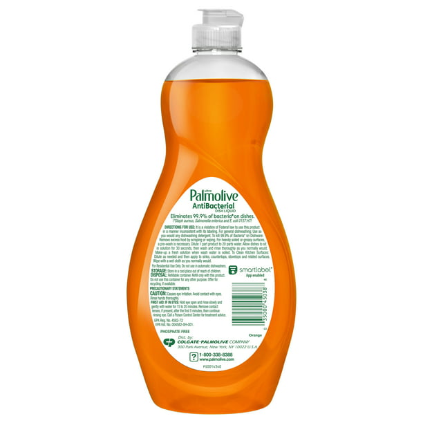 Palmolive Ultra Antibacterial Orange Scent Dish Liquid 20 fl oz