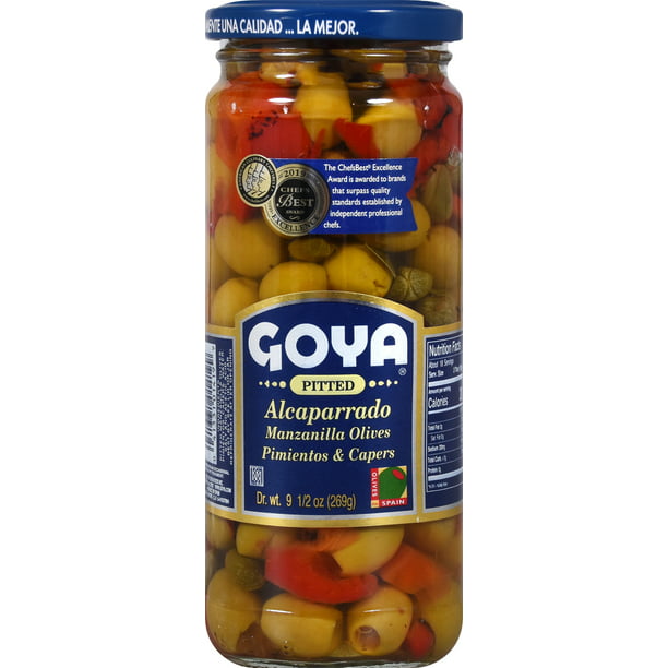 Goya Manzanilla Olives - Pimientos & Capers - Pitted 9.5 oz