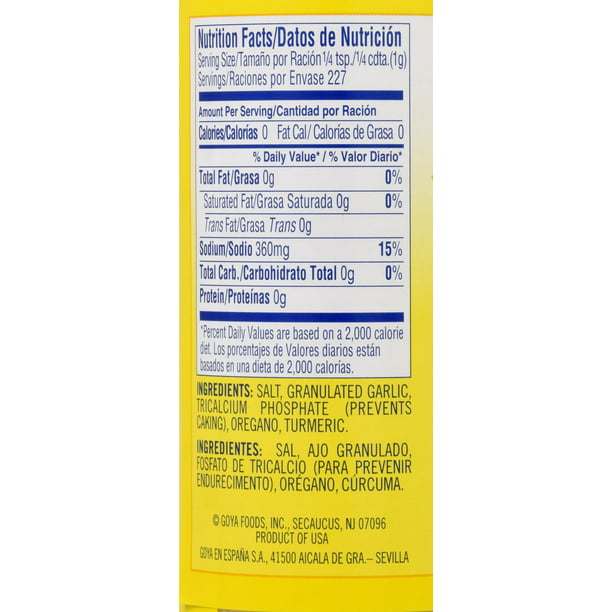 Goya Adobo Condimento multiusos sin pimienta 16.5 oz