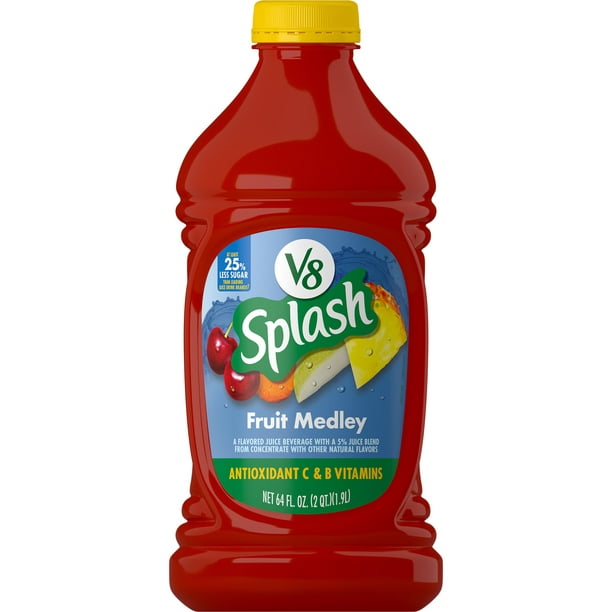 V8 Splash Fruit Medley Flavored Juice Blend 64 Oz