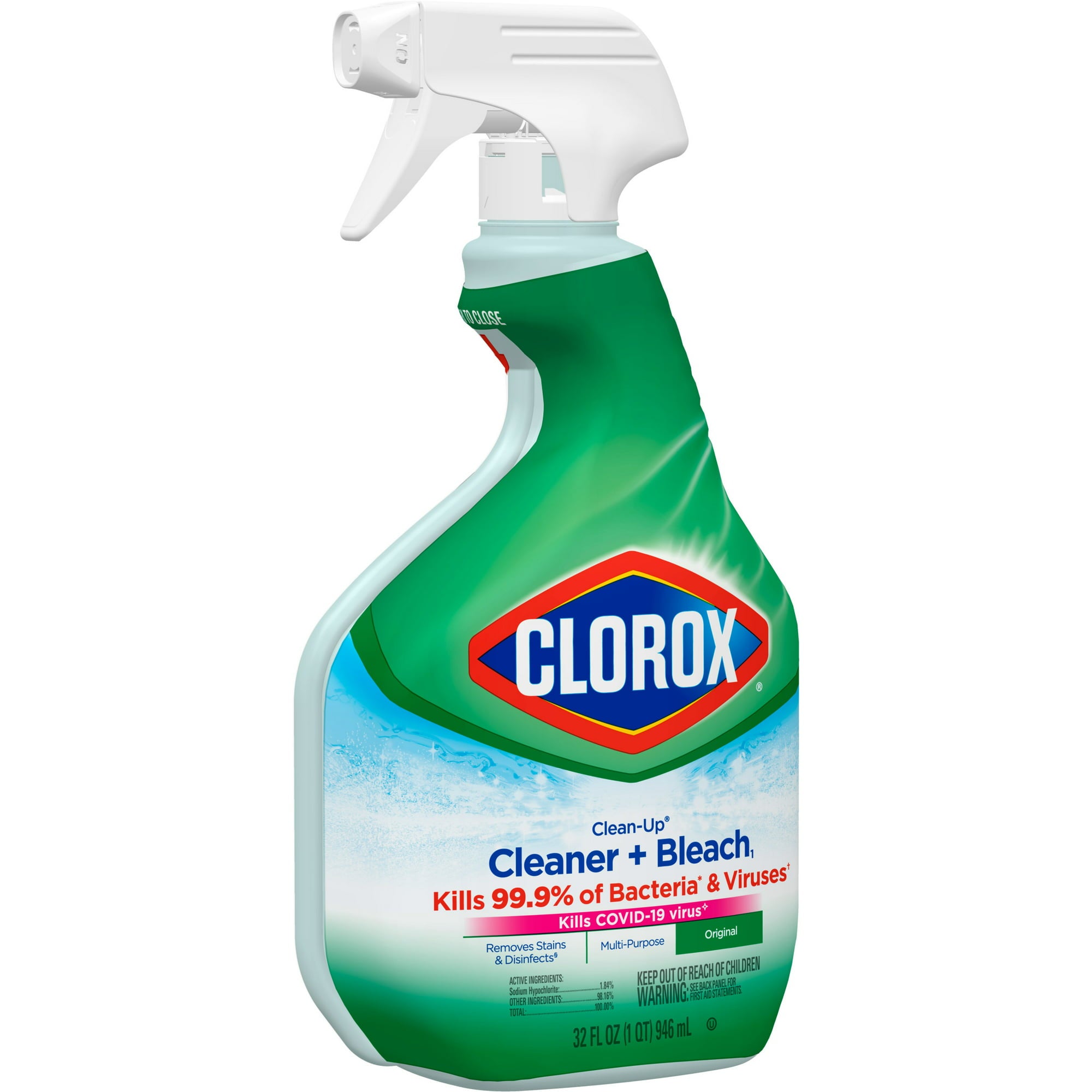 Clorox Clean-Up All Purpose Cleaner with Bleach Spray Bottle Original 32 oz