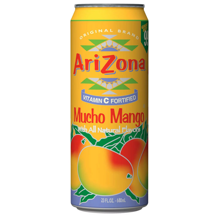 Cóctel de jugo de fruta de mango Arizona Mucho 23 fl. Onz.
