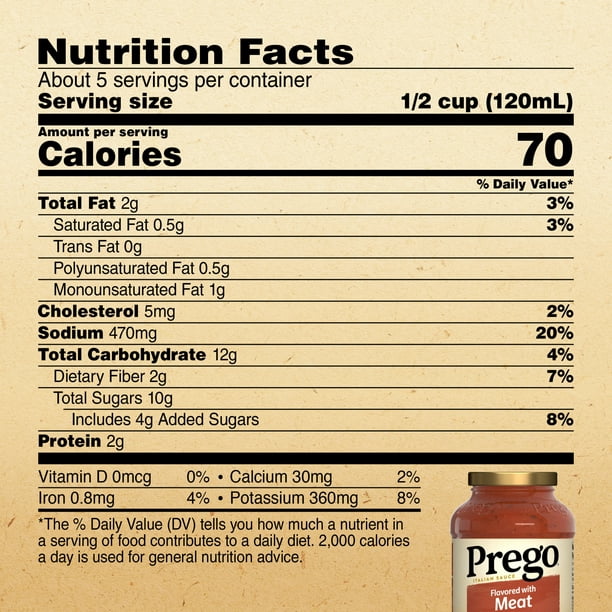 Prego Flavored with Meat Italian Sauce 24 oz