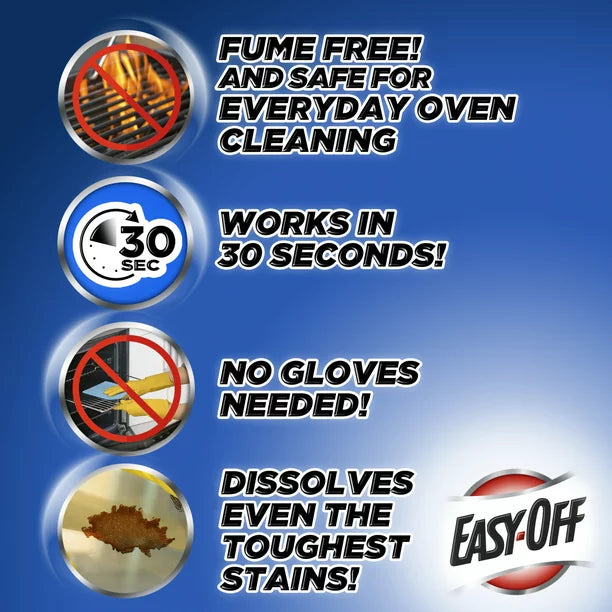 EASY-OFF Fume Free Oven Cleaner Spray Lemon 14.5 oz Removes Grease