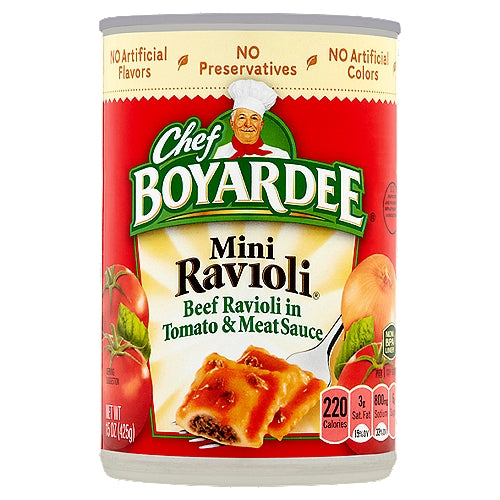 Chef Boyardee Mini Beef Ravioli 15 oz