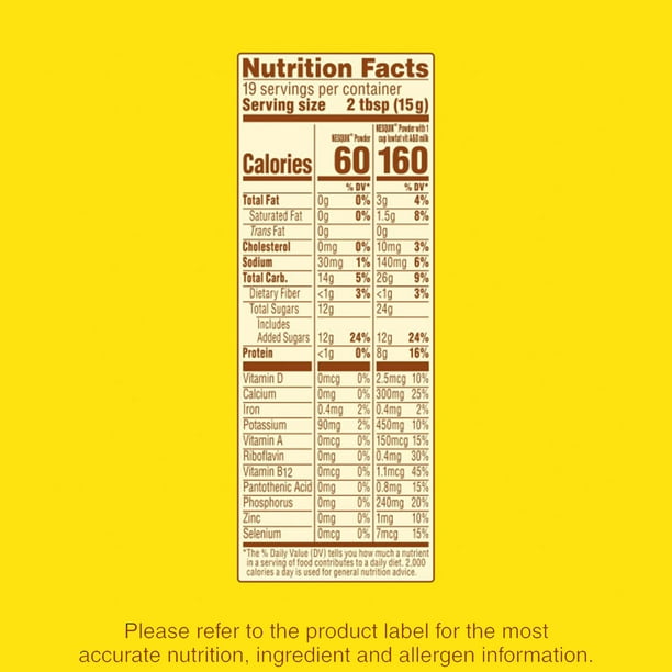 Nesltle Nesquik Chocolate Flavor Powder Drink Mix 10 oz Can