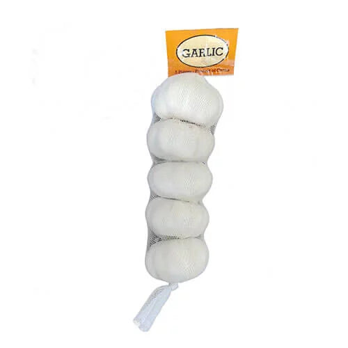 Bolsa de 5 piezas de ajo fresco