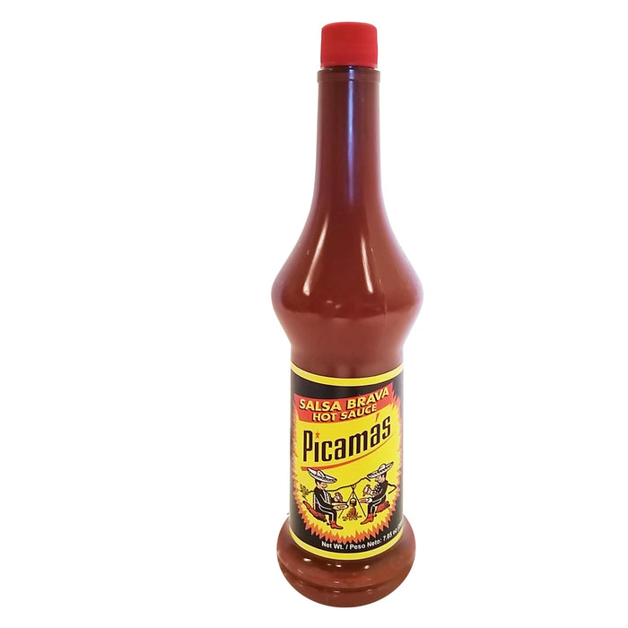 Picamas Red Hot sauce 7.05 oz - Salsa Roja picante (Paquete de 18)