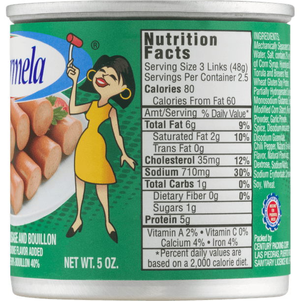 Carmela Chicken Sausage and Bouillion 5 oz Can