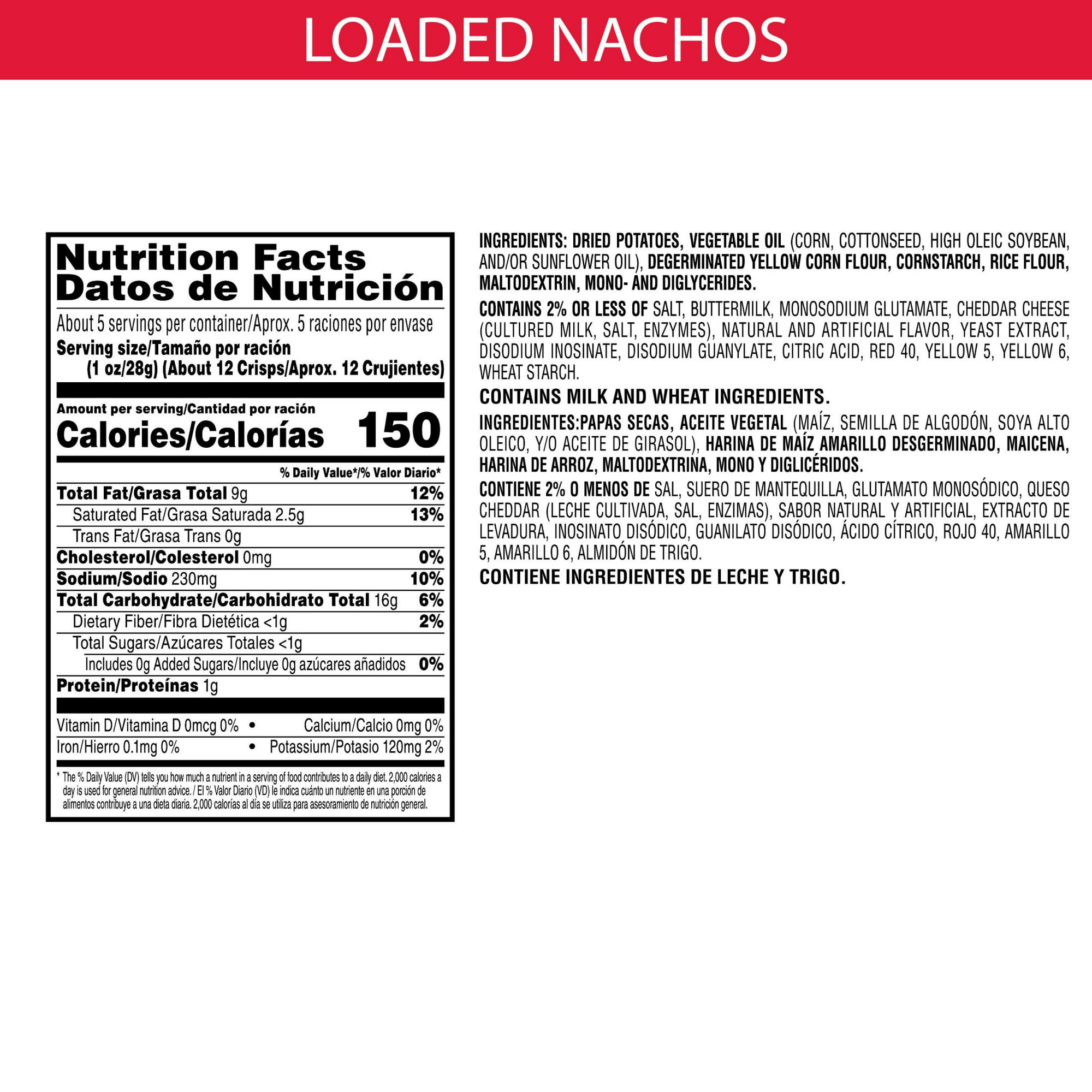 Pringles Scorchin' Wavy Loaded Nachos Potato Crisps Chips 4.8 oz
