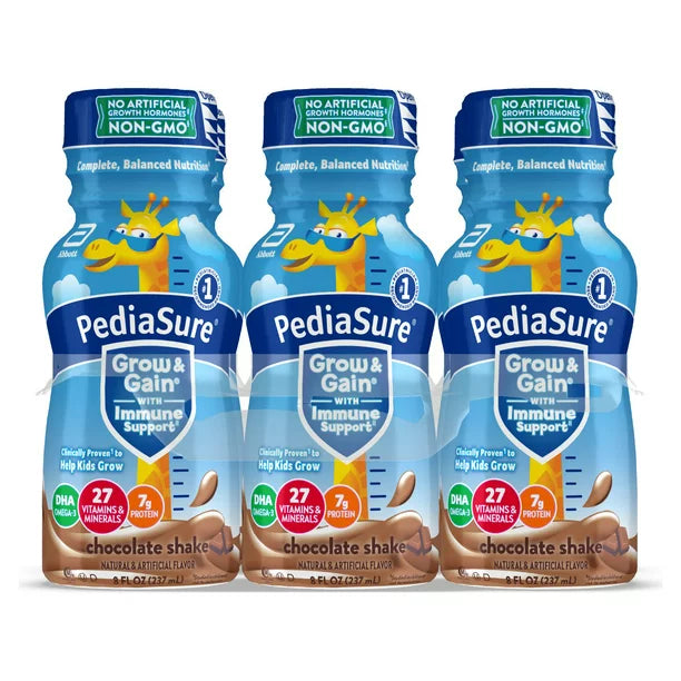 PediaSure Grow &amp; Gain Batido nutricional de chocolate, 8 onzas líquidas