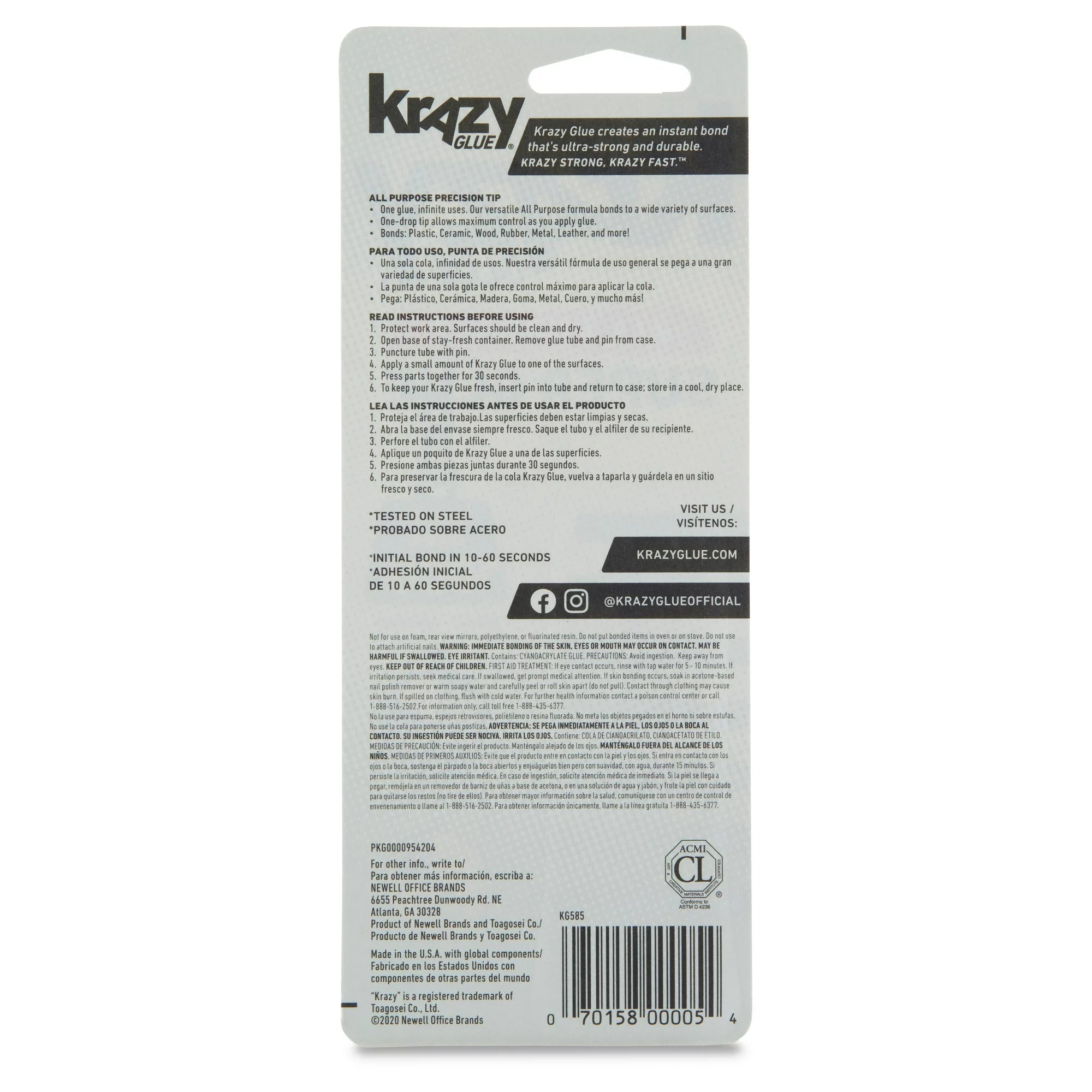 Krazy Glue All Purpose Precision Tip 2g