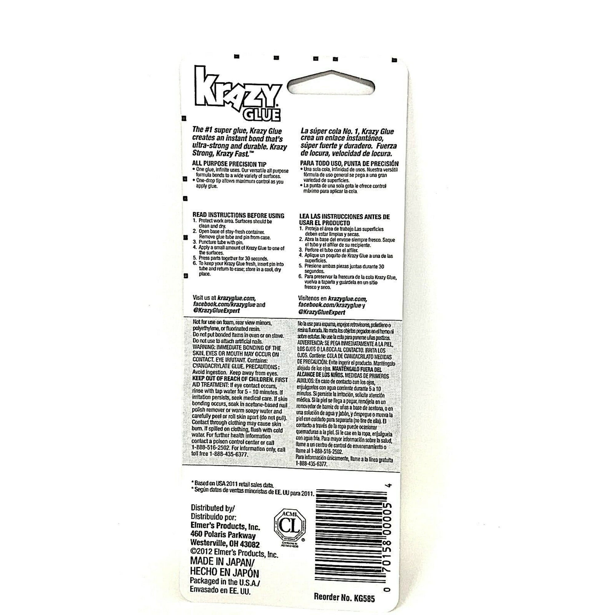 Krazy Glue KG82448R Instant Crazy Glue Bolígrafo multiusos 0.106 onzas