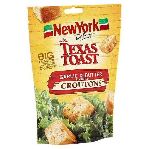 New York Bakery The Original Texas Toast Garlic & Butter Flavored Croutons 5 oz