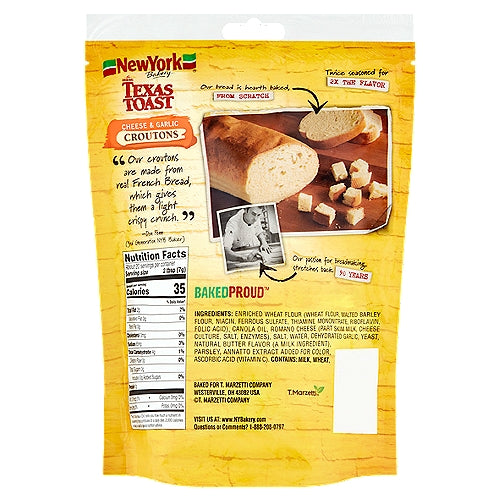 New York Bakery The Original Texas Toast Cheese & Garlic Croutons 5 oz