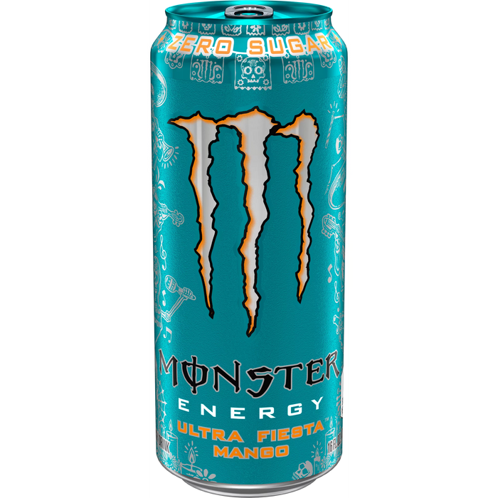 Monster Ultra Fiesta Mango Bebida energética sin azúcar 16 fl oz