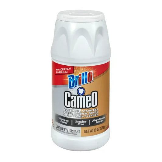 Brillo Cameo Limpiador de aluminio y acero inoxidable, 10 onzas