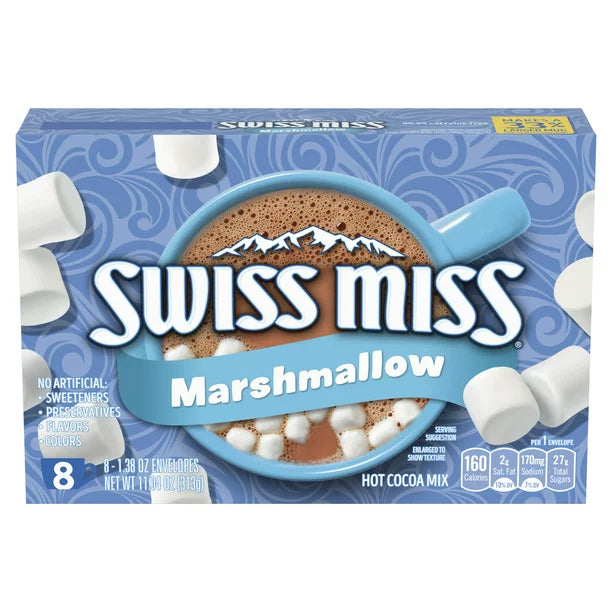 Swiss Miss Chocolate Hot Cocoa Mix With Marshmallows 8 Count