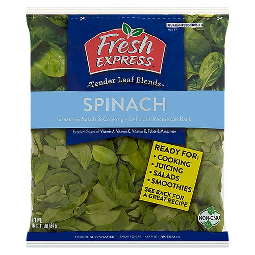 Fresh Express Tender Leaf Blends Spinach 16 oz