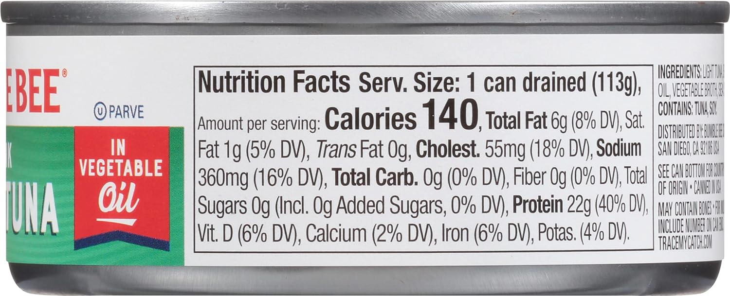Bumble bee Chunk Light Tuna in Vegetable Oil 5 oz