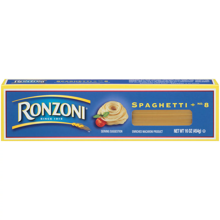 Ronzoni Spaghetti 16 oz Pasta clásica sin OMG y vegetariana