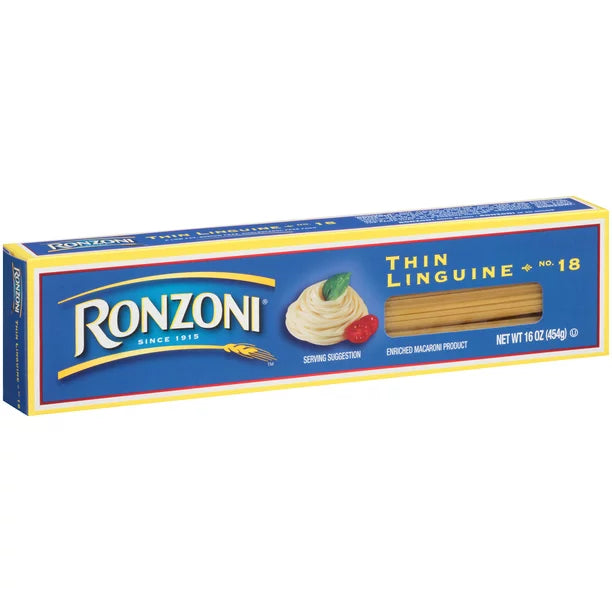 Ronzoni Thin Linguine 16 oz Low Fat Sodium Free Non-GMO