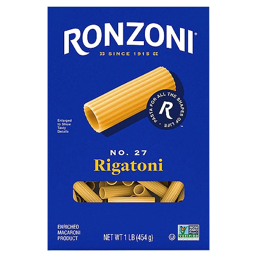 Ronzoni Rigatoni No. 27 Pasta 16 oz