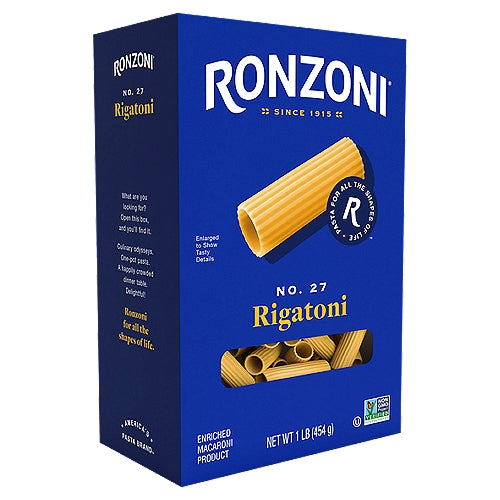 Ronzoni Rigatoni No. 27 Pasta 16 oz