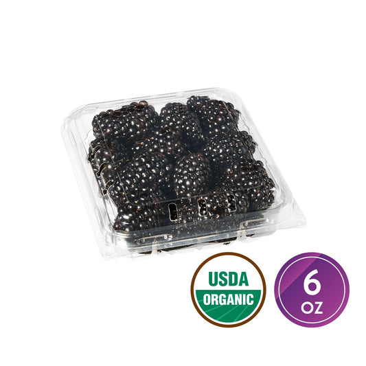 Fresh Organic Blackberries 6 oz