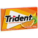Chicles Trident Tropical Twist Sin Azúcar 14 Piezas