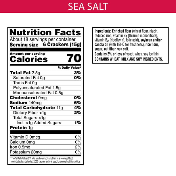 Town House Pita Sea Salt Oven Baked Crackers 9.5 oz