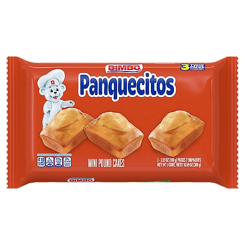 Bimbo Panquecitos Mini Pound Cakes Twin Packs 3.53 oz 3 count