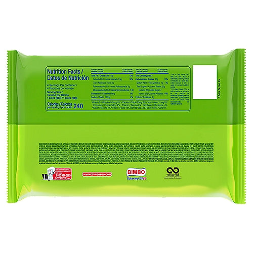 Bimbo Nito Filled Sweet Baked Good Single Packs 2.19 oz 4 count