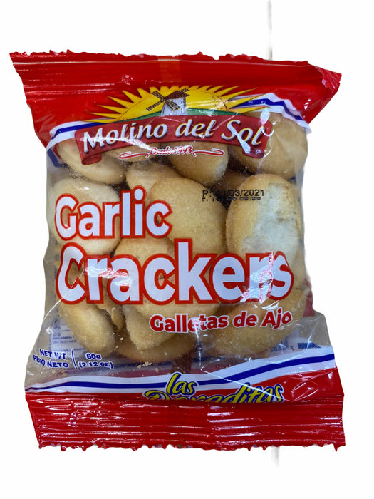 Molino del Sol Ajo Crackers 2.29 Oz