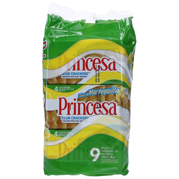 Princesa Club Crackers Mantequilla 10.78 Oz 9 Ct