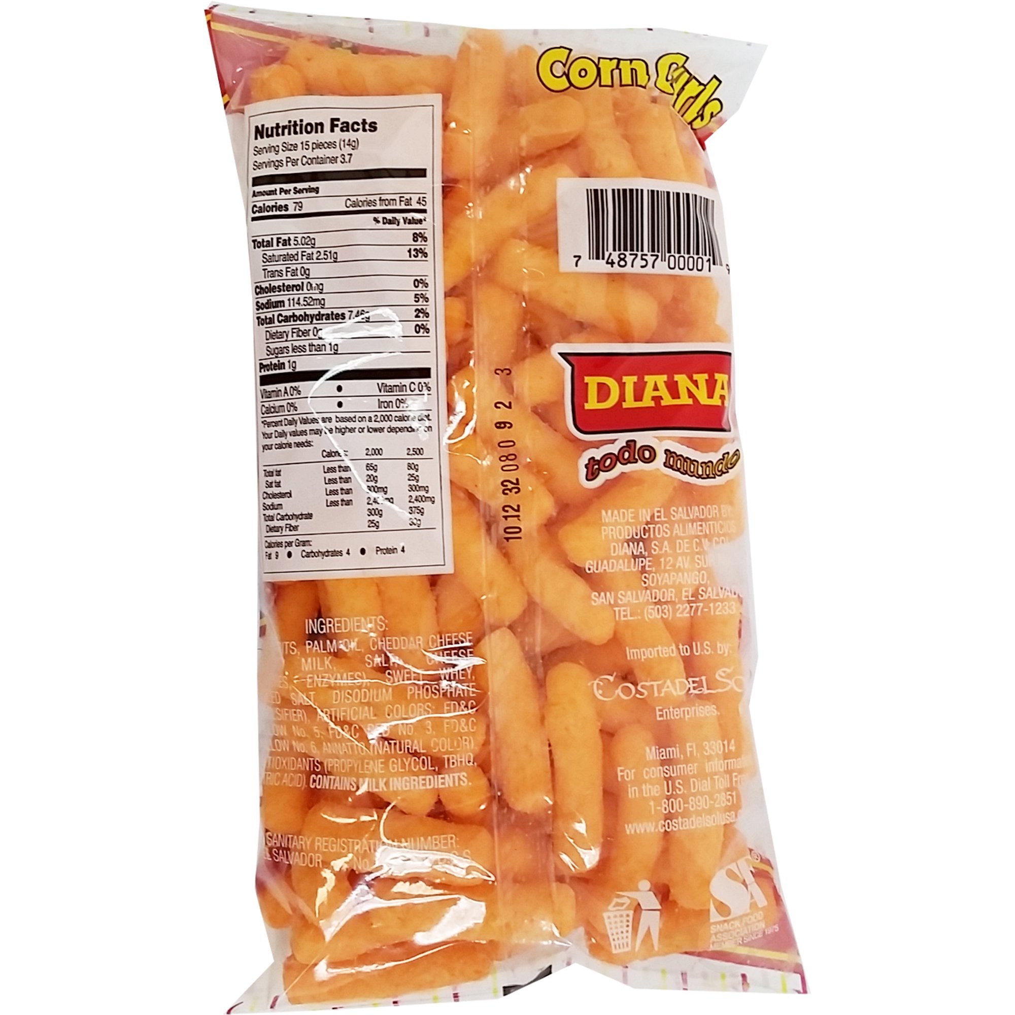 Diana Churritos Corn Snack 1.83 Oz.