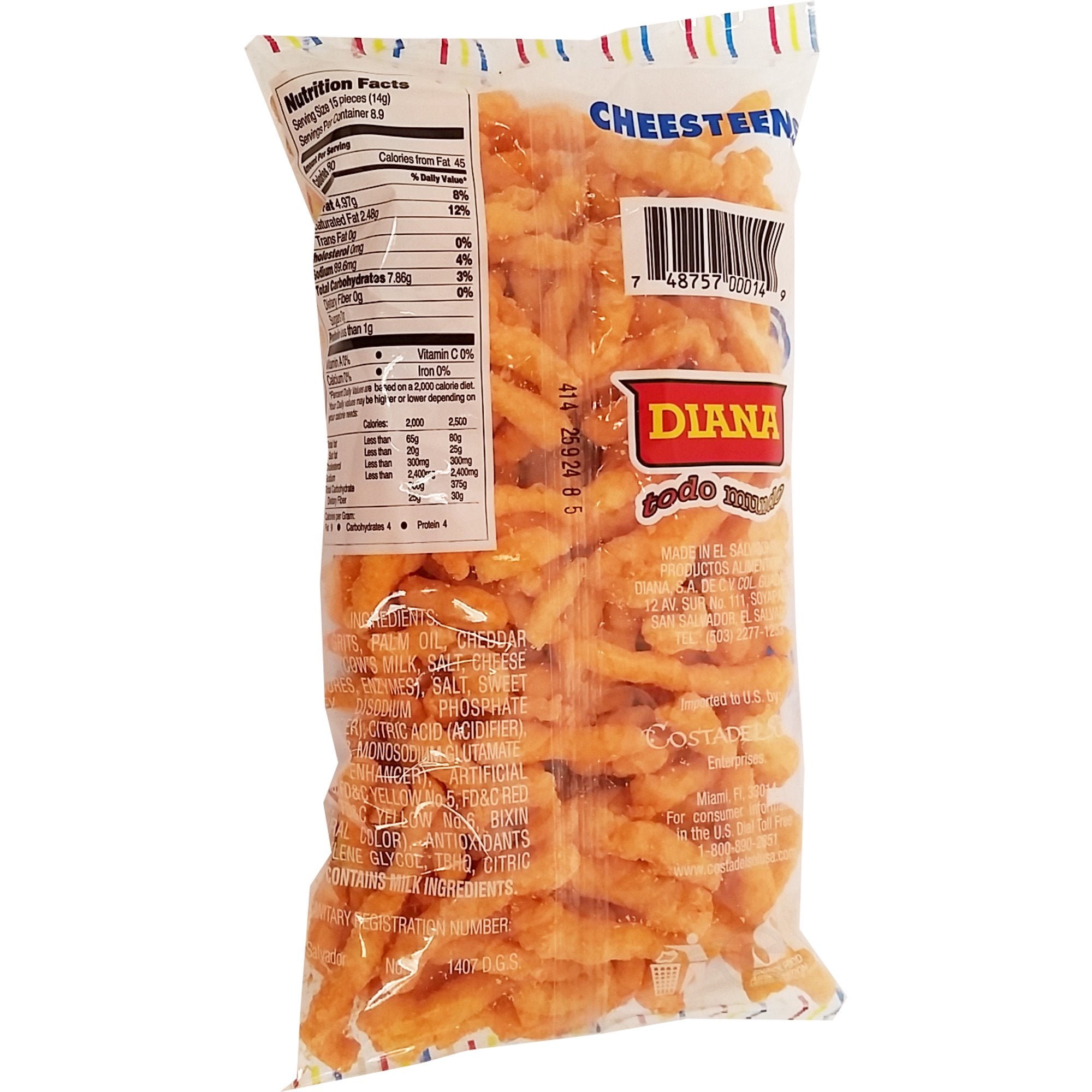 Prodiana Cheesteen Snack 4.40 oz - Quesitos
