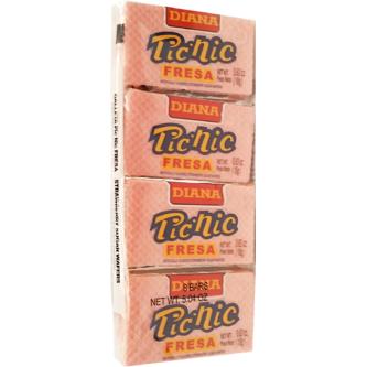 Diana Picnic Wafer Galletas Fresa 7.20 oz 12 unidades