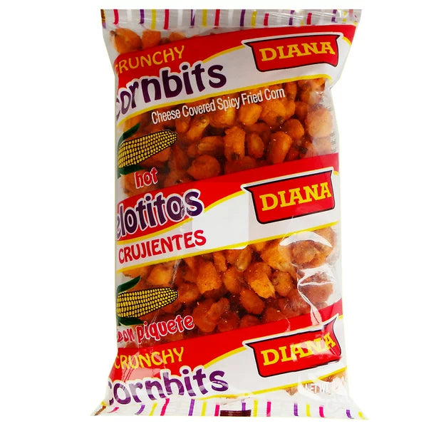 Prodiana Cornbits Hot Snack 4.30 oz - Elotitos Picante