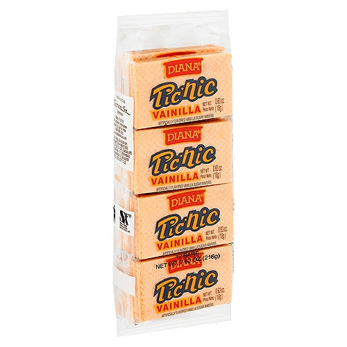 Diana Picnic Wafer Cookies Vainilla  7.20 oz  12 count
