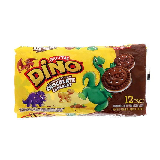 Dino Cookies Sándwich Chocolate 12 Pack 20.31 Oz