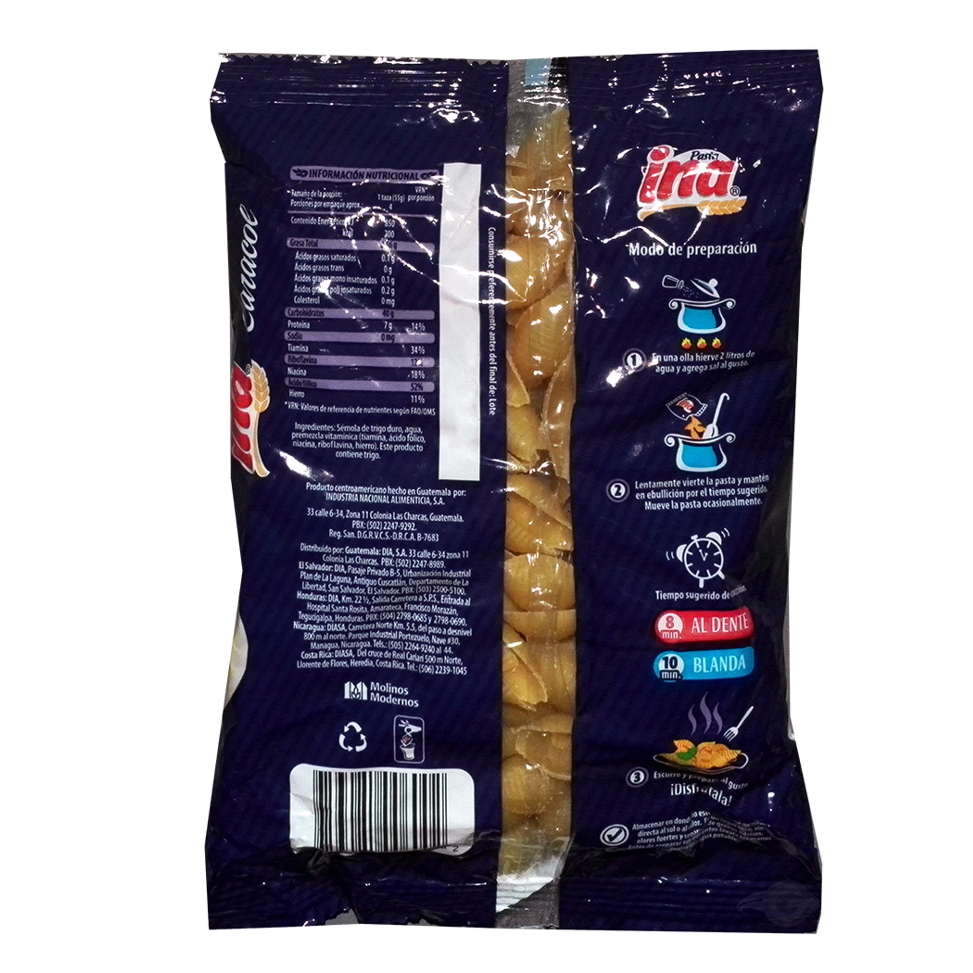 Ina Shell Noodles 7.05 oz - Caracol (Pack of 1)