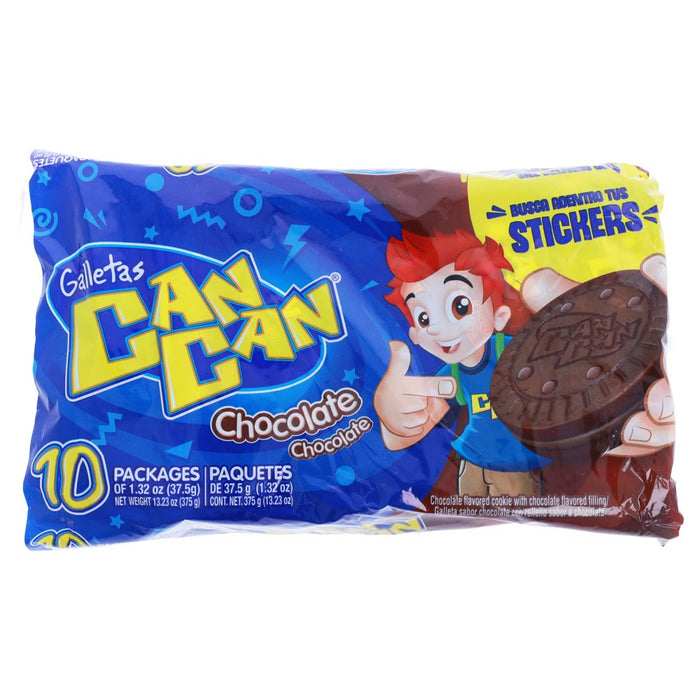 Can Can Chocolate Sandwich Cookies 12 Pack