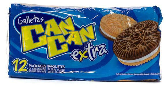 Paquete de 12 galletas Can Can Extra Sandwich
